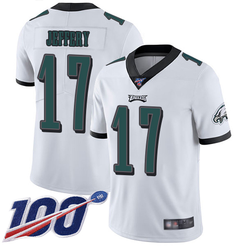 Men Philadelphia Eagles #17 Alshon Jeffery White Vapor Untouchable NFL Jersey Limited Player Season->philadelphia eagles->NFL Jersey